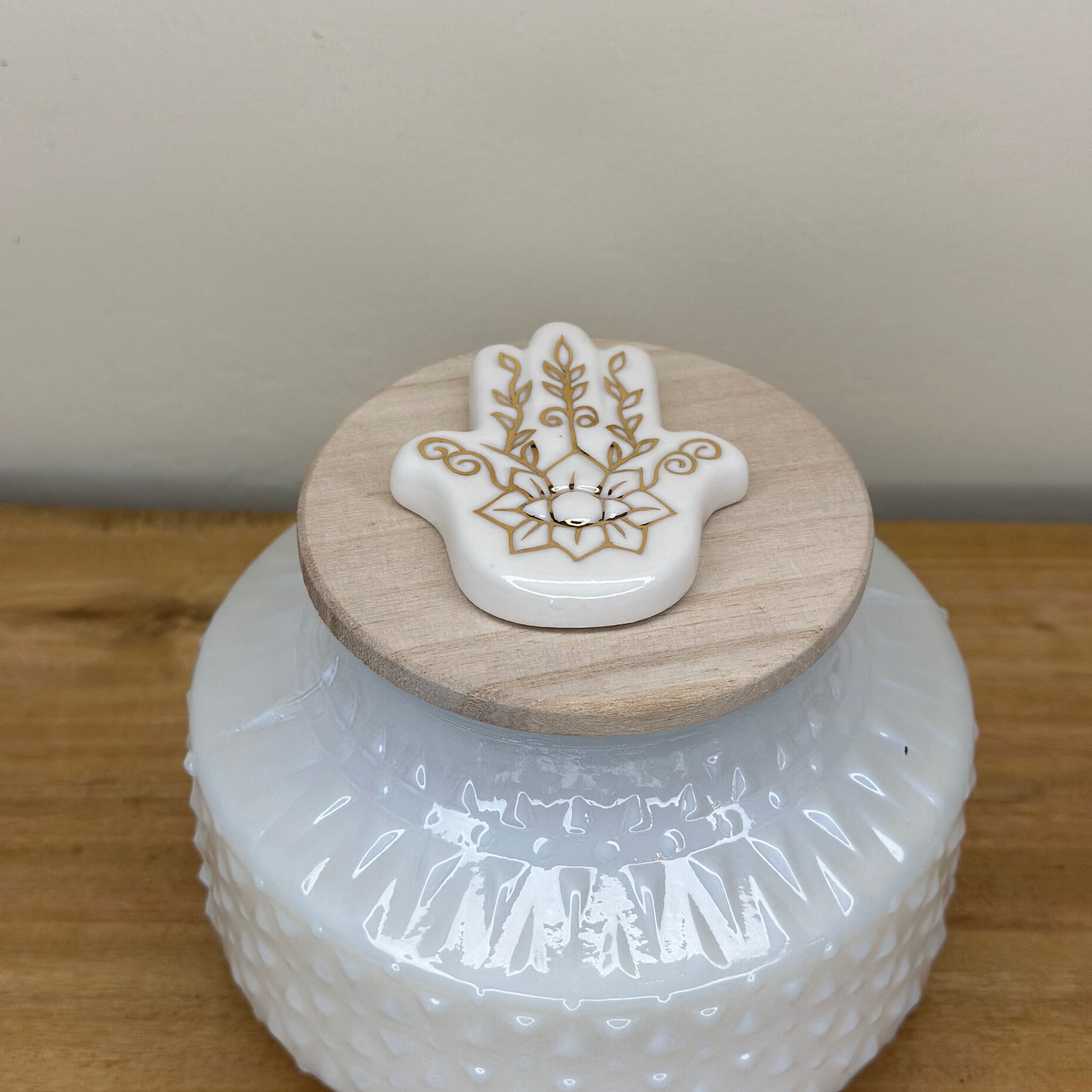 Hamsa Candle